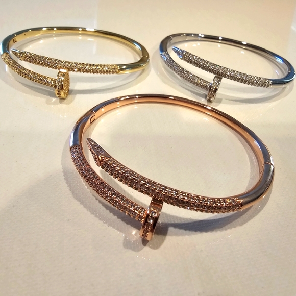 Iced Out Set of 3 Bracelets Bangles You will Love! - Picture 6 of 6